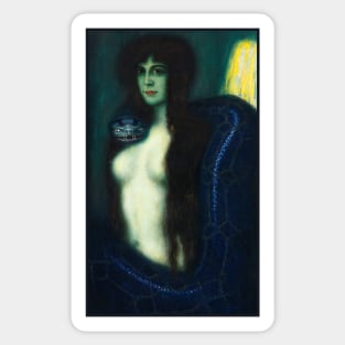 The Sin by Franz Stuck Sticker